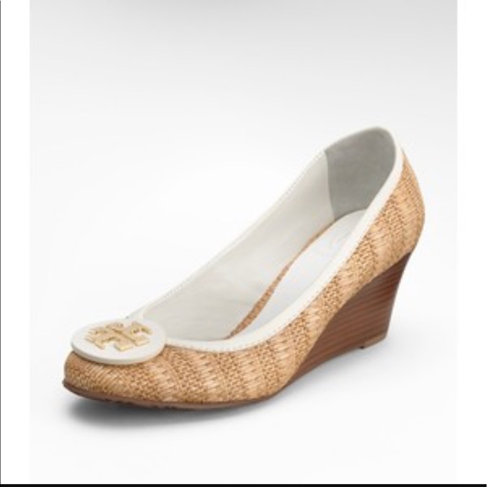 ⚡️FLASH SALE ⚡️Tory Burch Sally Raffia Mid Wedges